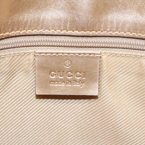 GUCCI GG Canvas Tote Bag Light Blue Gold 002 1099 Auth 90172 - Picture 10 of 16